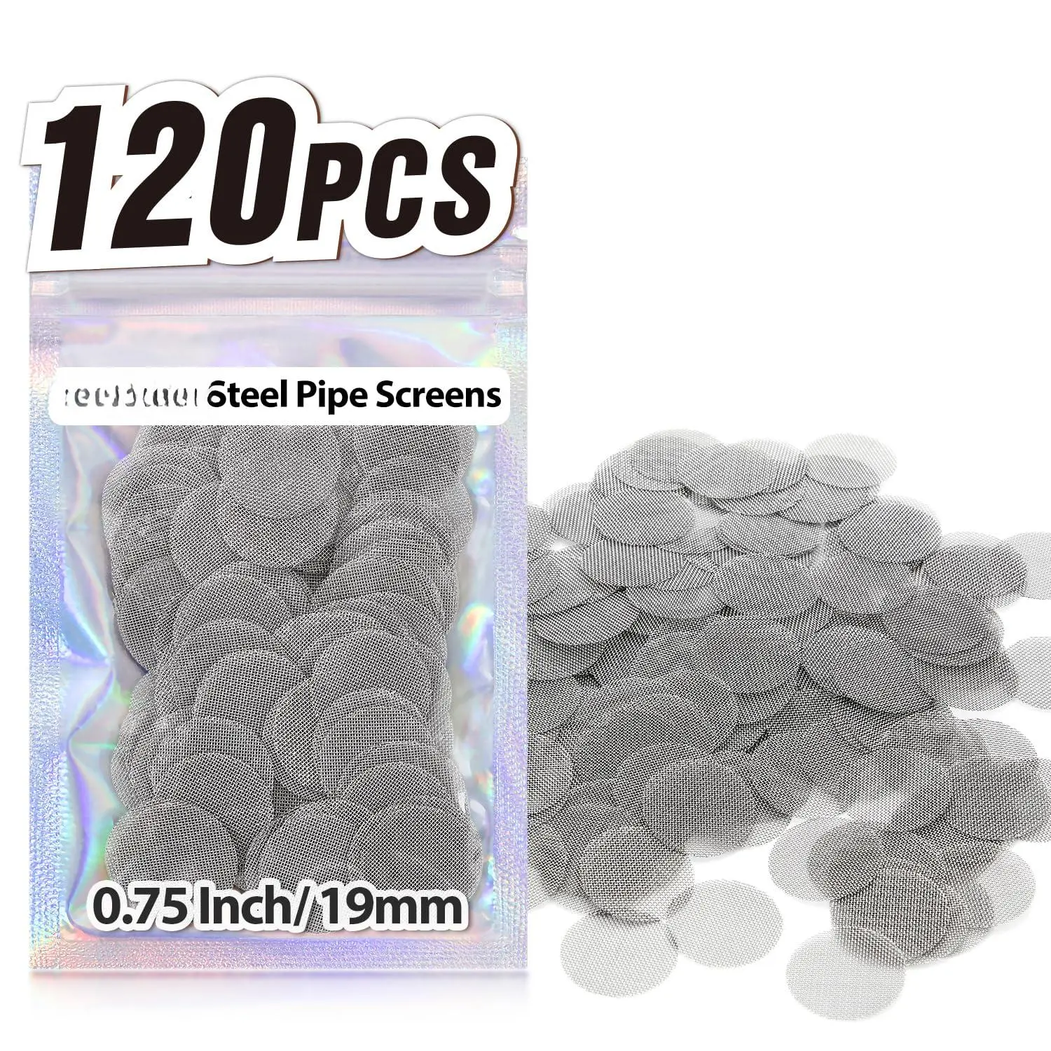 Pipe Screens 120pcs 3/4 Inch 19mm Stainless Steel Screen  0.75 Metal Mesh Filter
