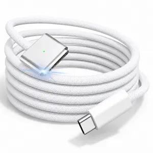 140W USB-C to Magnetic 3 Charging Cable 6.6FT, Compatible with MagSafe 3 for MacBook Pro 14" 16" & MacBook Air 13" 15", Fast Charging Cord for Home Office Travel