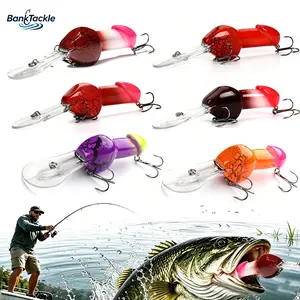 6 PCS Fun Fishing Baits 3D Swimbaits for Freshwater and Saltwater Surface Lures Bass Lures Fishing Gear Spinning Fish Hooks for Fishing Equipment Hook for Fishing Lovers,Gift for Men