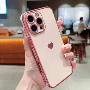 Creative Heart Pattern Phone Case, Dust-proof Phone Protective Cover, Phone Accessory Compatible with iPhone 11 12 13 14 15 Pro Max, Casing, Protector