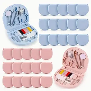 Mini Sewing Kit, Portable Folding Sewing Set, DIY Sewing Tools and Accessories, Perfect Gift for Beginners, Travelers, Emergency Clothing Fixes
