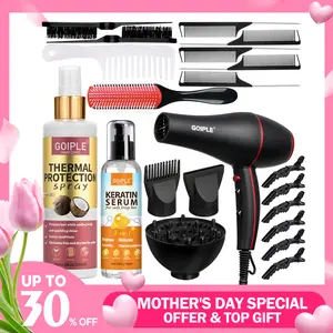 【Mother's Day Gift】Hair Dryer Kit with Ionic Technology for Women and Men - Lightweight, Low Noise, and Perfect Blow Dry Results Every Time Blower Set Brush