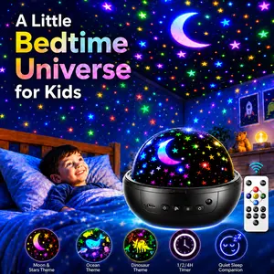 OneFire Night Light for Kids ball 93 Lighting+3 Films Kids Night Light Projector,Remote+Dimmable Star Projector dinosaur toys 360° Ceiling Stars Glow in The Dark Stars, Remote Controlled summergarden