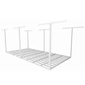 SunsGrove 4x8 Overhead Garage Storage Rack, 800LBS Adjustable Ceiling Mounted Storage Racks Heavy Duty, Hanging Garage Storage, 48 in. W x 96 in. L x (22-40 Ceiling Dropdown) Organiser Hangable