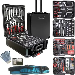 499-Piece Heavy-Duty Multi-Function Tool Set (with Metal Toolbox) – Full-Size Manual Tool Kit for Home Repairs, Suitable for Both Professional and Household Use – All-Round Tool Combo for Men (Ideal Gift for Christmas/Father’s Day)