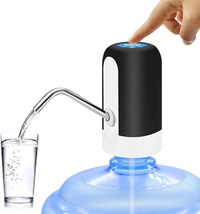 Automatic Water Pump For 5‑Gallon Bottle, Portable USB‑Charging Beverage Dispenser, BPA‑Free Rechargeable Pump For Kitchen & Camping
