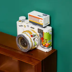 508 Pcs Camera Building Blocks Set, Vintage Camera Puzzle Toy, DIY Assembly Kit, Creative Desk Decor, Ideal Gift for Adults