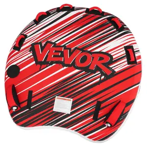 VEVOR Towable Tube for Boating, 3 Riders Inflatable Boat Tubes and Towables, 510 lbs Capacity Water Sport Towable Tube for Boat to Pull - with Fins, Full Nylon Cover, Padded Handles Safety Valve