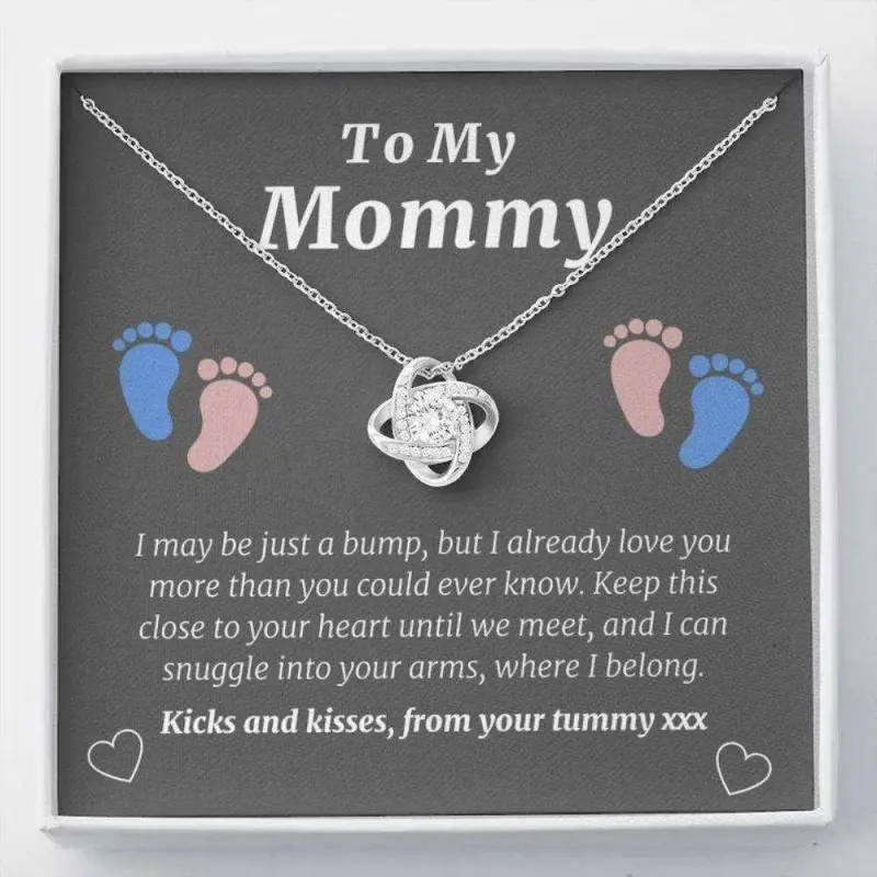 Mom Necklace, Personalized Necklace New Mummy Gift, Gift For Mom To Be, Baby Bump, New Mum, First Time Mum, Pregnancy Custom Name 3, Mom to be necklace, baby footprint pendant, sentimental gift, pregnancy announcement