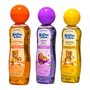 Ricitos de Oro Baby Shampoo 8.4oz, (3 PACK VARIATION), LAVENDER, MANZANILL, AND HONEY BEE, Baby Shampoo with Pop-Up Rattle Cap, Paraben Free Product for Baby’s Delicate Hair; 8.4 Fl Ounces.