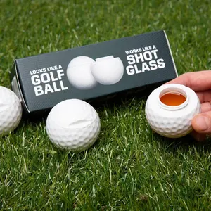Outdoor golf ball-shaped cup, easy to carry when going out, suitable for gatherings with friends, golf sports