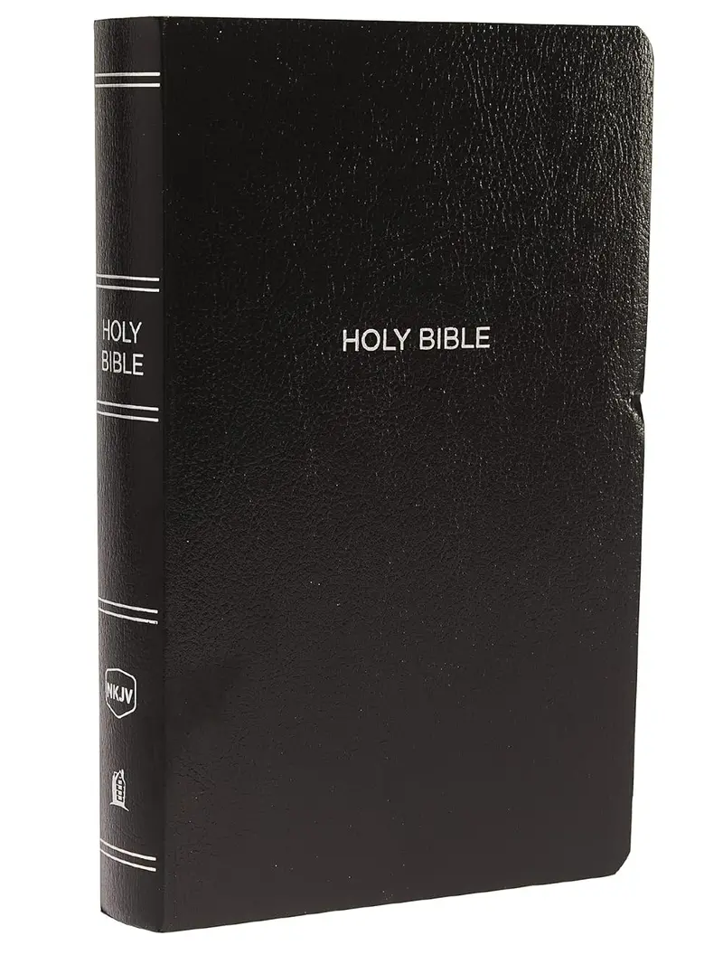 NKJV, Gift and Award Bible, Leather-Look, Black, Red Letter, Comfort Print: Holy Bible, New King James Version