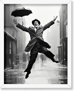 No Framed,Master Man In Rain Poster