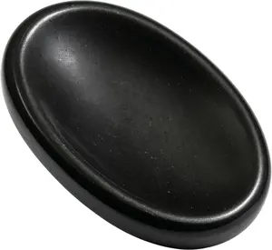 Black Tourmaline Worry Stone, Healing Crystals - Piedra Crystal Fidget for Gift, Meditation, Calming, Relaxation, Stress Relief