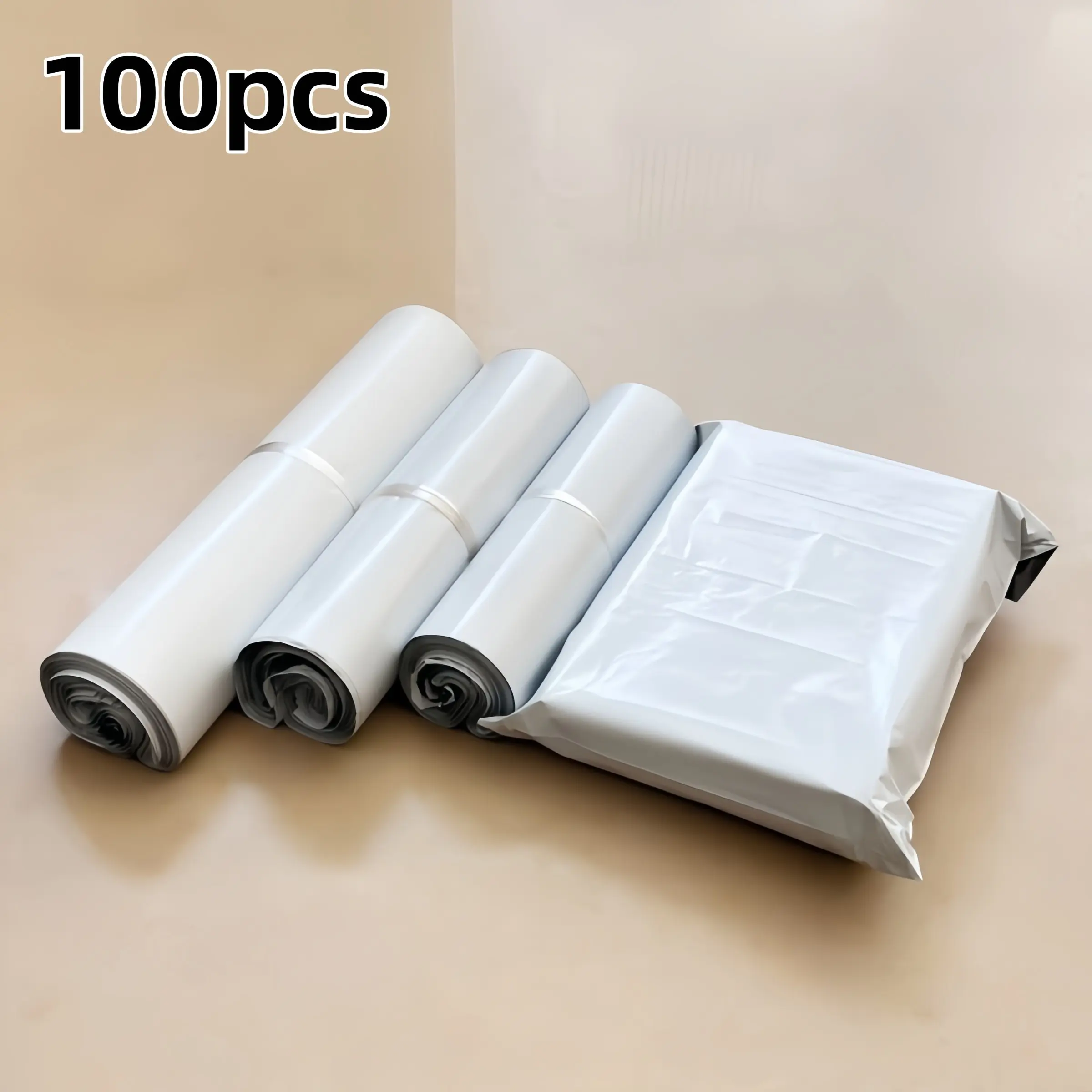 100 Shipping Bags, Self-Adhesive Sealed Pouches, 5 Sizes S to Xxl, Clothing Packaging, Business Use, Shipping Supplies, Express Delivery & Postal Mailing Bags