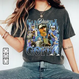 [Sale off up to 50%] Jared Goff Dan Campbell Detroit Football Shirt, Shirt Christmas Gift Unisex, Football 90s Vintage Fan Gift, Graphic Streetwear T-shirt