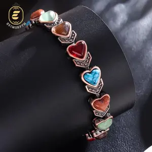 Retro Love Heart Bracelet Creative Magnetic Bangle Costume Jewelry Accessories Perfect Birthday Anniversary Gifts mothersdaygift