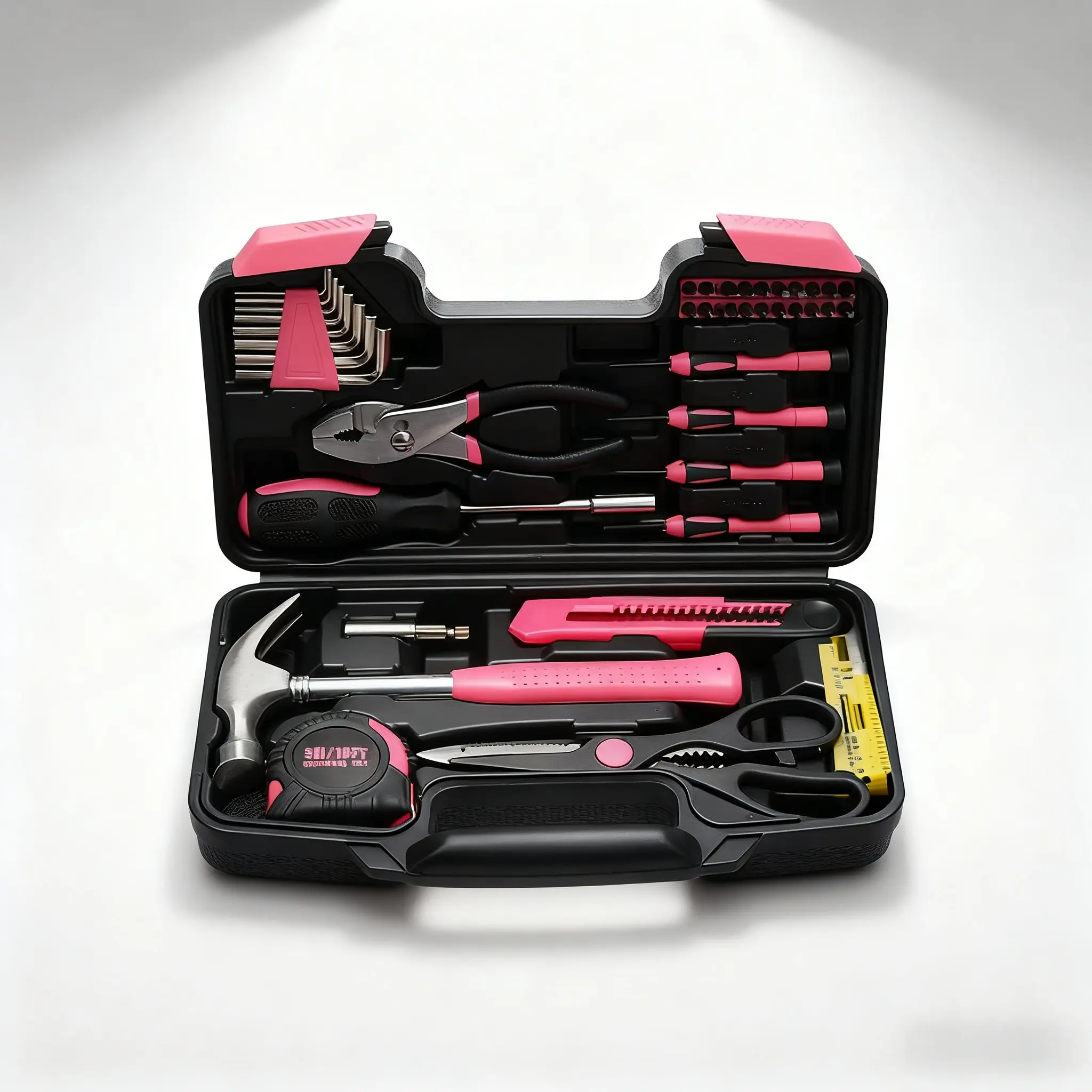 maintenance,  Steel Auto Tool Set Impact Socket Set with Ratchet Handle Complete Household Tool Kit with Storage Precision Magnetic Screwdriver Kit Magnetic Ratchet Screwdriver Tool Set Large Capacity Metal Hand Toolbox screwdriver