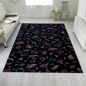 Arcade bar rug, arcade rug, arcade carpet, lasertag rug, bowling alley carpet