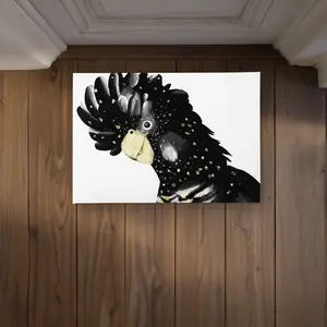 360 stand Parrot Print Door Mat - 17x24in Polyester Loop Material, Exotic Cockatoo Design, Indoor/Outdoor Entryway Home Decor with Tropical Vibes (Model CODM1724UMXDA3), Animal Design Doormats, Colorful Decorative Doormats, Entryway Decor, Front Door Deco