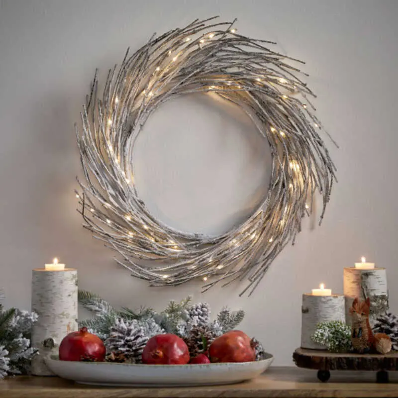 PAPER WREATH WITH LED LIGHTS easy-to-use, holiday festivities