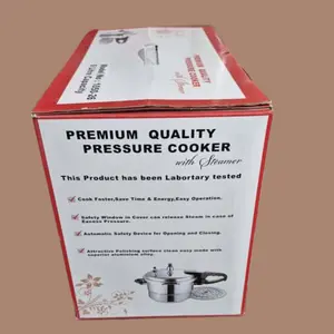 Premium Quality Pressure Cooker 1050-26 with Steamer 9 Litre Capacity UL Listed Safety Design
