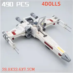 2026 New 490pcs Modular Assembly, Fun Space Plan, X-Wing Fighter Building Blocks, Adult Holiday Gift, Creative Toy Set