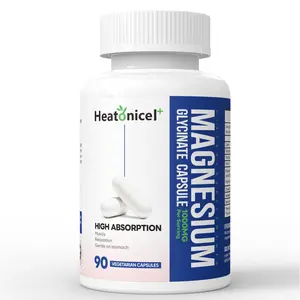 Heatonicel Magnesium Complex Supplement 1000mg with Magnesium Glycinate & Magnesium L-Threonate for Easy Absorption for Bones, Muscle, Recovery, Energy, sleep,Vegan Non-GMO 90 Capsules HealthCare