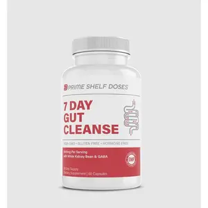 7 Day Gut Cleanse for Balanced Digestive Health and Immune Function - Healthcare, Edible Dietary Supplement Fitness Natural Vitamin Capsules Bathroom