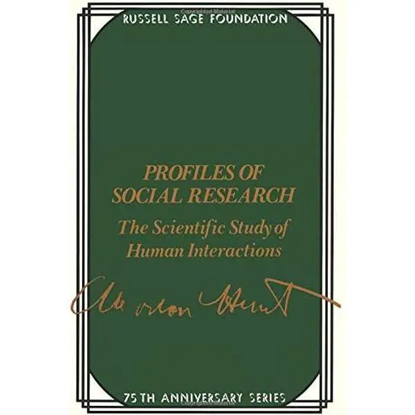 USED Book - Profiles of Social Research: The Scientific Study of Human Interaction by Hunt, Morton M. (Paperback) - english
