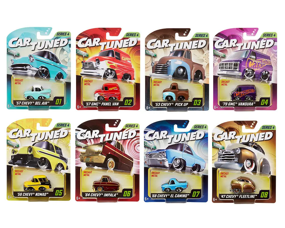 CarTuned 1:64 Series 4 Mainline Assortment of 8 Styles 2025 Diecast 8pc Car Set
