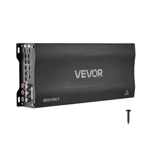 VEVOR Car Audio Amplifier, 5 - Channel Bridgeable Car Amplifier, Multichannel Class D Stereo Amp, Max. 4x 100W at 4 Ohms/ 4x 200W at 2 Ohms+ 1x 1000W at 2 Ohms/ 1x 500W at 4 Ohms, for VehiclesVEVOR Super Brand Day