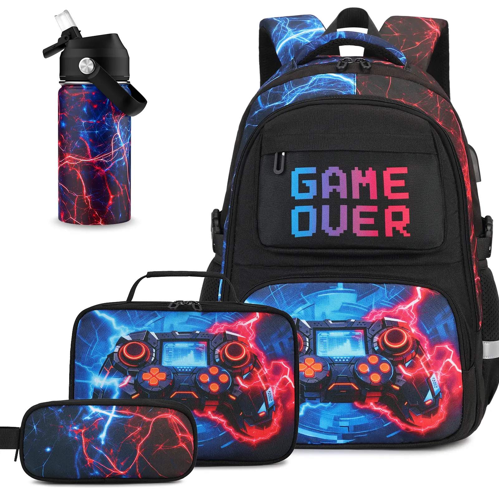 4PCS Water Bottle Set [Dual Lightning]