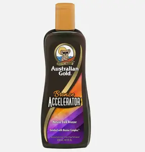 Australian Gold BRONZE ACCELERATOR Natural Dark Bronzer Tanning Lotion 8.5 FL