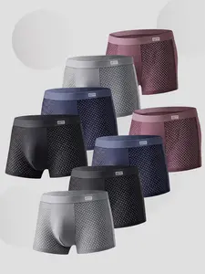 Bamboo underwear man Mesh Breathable Men's boxer shorts Fashionable comfortable Men's briefs Polychromatic combination Men's underpants