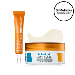 [Dr.Melaxin Official] Advanced Retinal Eye Care Duo, Retinal Kojic Acid Eye Patch, MELA-C•E Ferulic Eye Cream, Anti-Aging, Puffiness & Dark Spots Routine