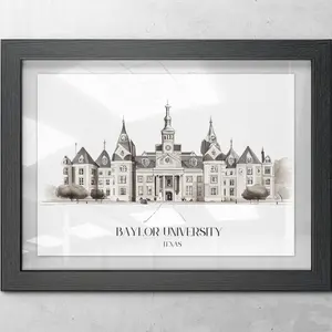 Baylor University Poster Decor Print Room Wall Ornaments Decoration Photo Artistic