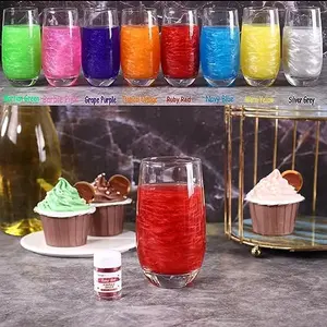 Ruby Red Edible Glitter for Drinks, 4g Food Grade Sujoygar, Shimmer Luster Dust for Cake Decorating, Baking, Strawberries, Cocktail, Chocolates, Cupcakes