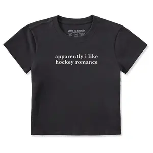 Women's Apparently I Like Hockey Romance Crusher-LITE Shrunken Tee