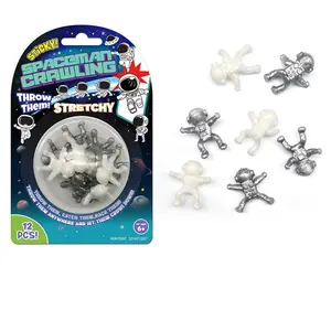 12-Piece Climbing Space Man Toys Set, Creative Sticky Wall Climb Surprise Toys, Fun Interactive Play Family Games, Birthday Gifts, Halloween & Christmas Presents