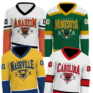 Graphic Ice Hockey Jersey Sport, Retro Custom Name And Number Uniform Hockey Game Jersey, All Team Sport Menswear Streetwear