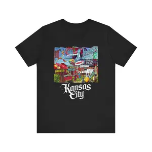 Kansas City landmarks shirt, Missouri skyline, KC landmarks, graphic tee, Kansas City skyline t-shirt, Midwest landmarks, cityscape shirt