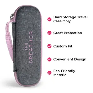 The BREATHER Case – Breathe Easier, Feel Stronger, Live Better | Pink Travel Case (Device not included) – Water-Resistant, Durable & Stylish Storage Solution