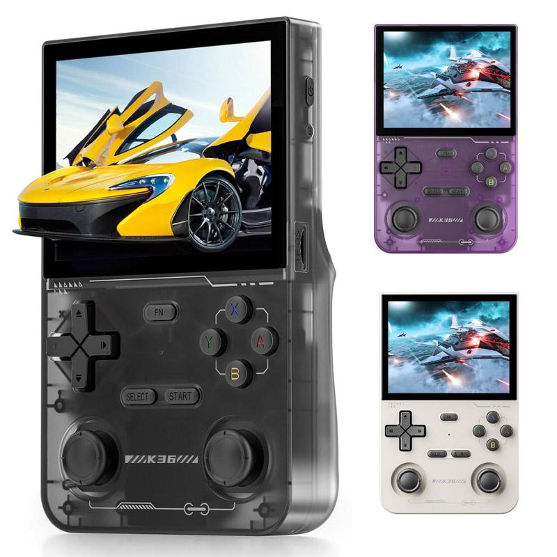 K36 Handheld Retro Gaming Console, 3.5 Inch IPS Screen, Rechargeable ...