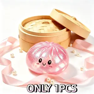 1pcs Glitter Dumpling Squishy Toy - 7 Colors, Fun Stress Relief Gift, Upgraded Quality, Multiple Surprises Included, Perfect for Relaxation