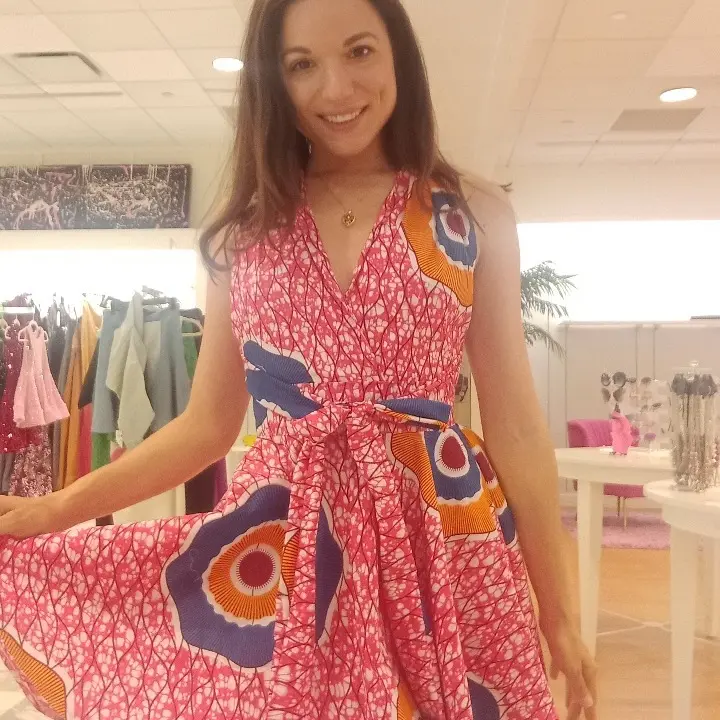 Jolie dress pink print