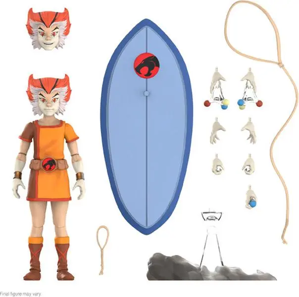 SUPER7 ULTIMATES! Thundercats Wave 9 WilyKat 7-Inch Articulated Collectible Vinyl Figurine - High Articulation, 2x Interchangeable Heads