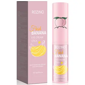 ROZINO Banana Eye Balm Stick, Moisturizing Eye Care for Daily Hydration, Portable Skincare Stick, 3g