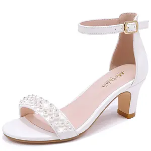 Girls Heel Sandals Girl Dress Shoes Open Toe Ankle Strap High Heels Pump Sandals Wedding Party for Little Big Kid