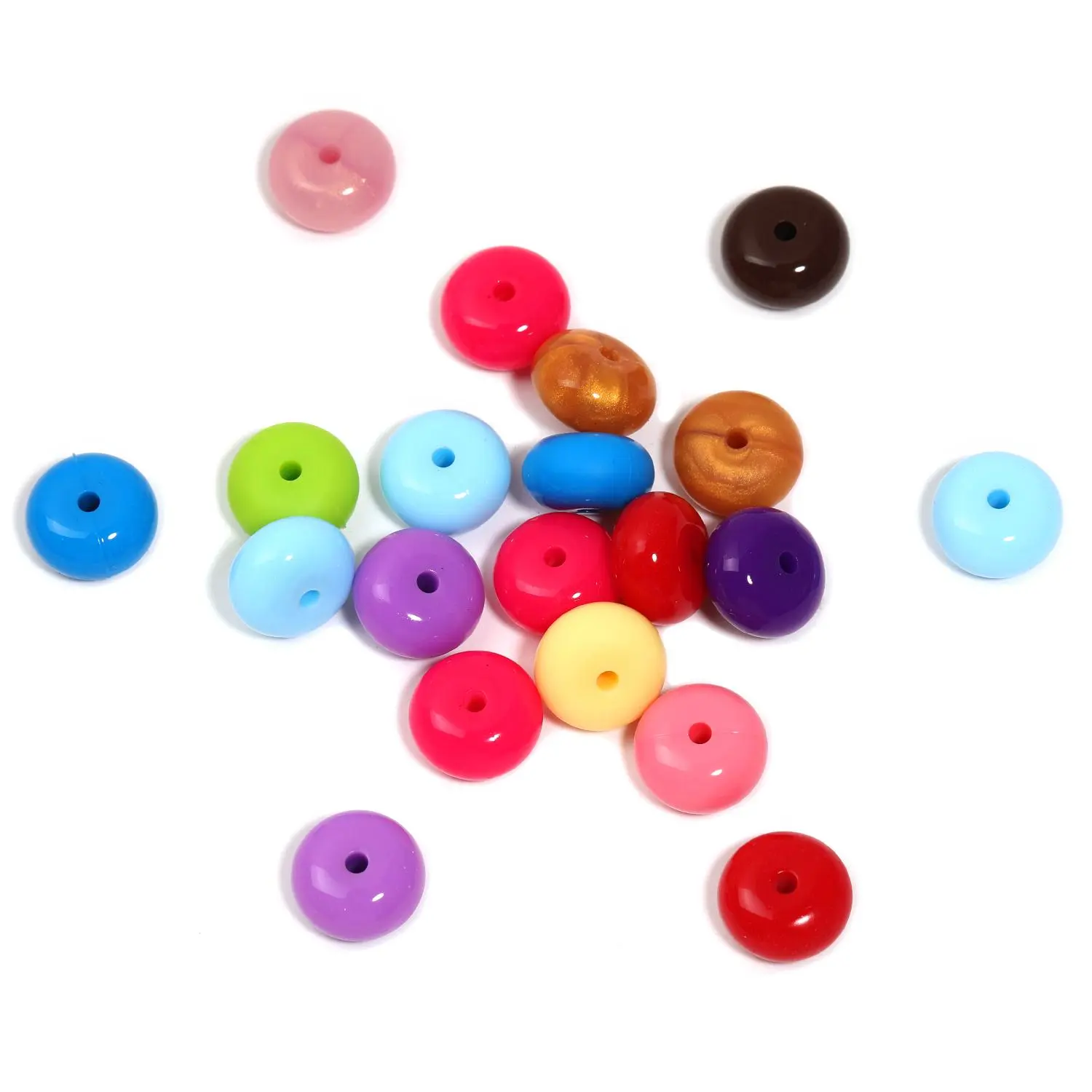 YM798012 14MM bright abacus 50PCS